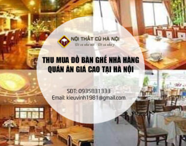 Chuyên Thu mua đồ nhà hàng, quán ăn tại Hà Nội