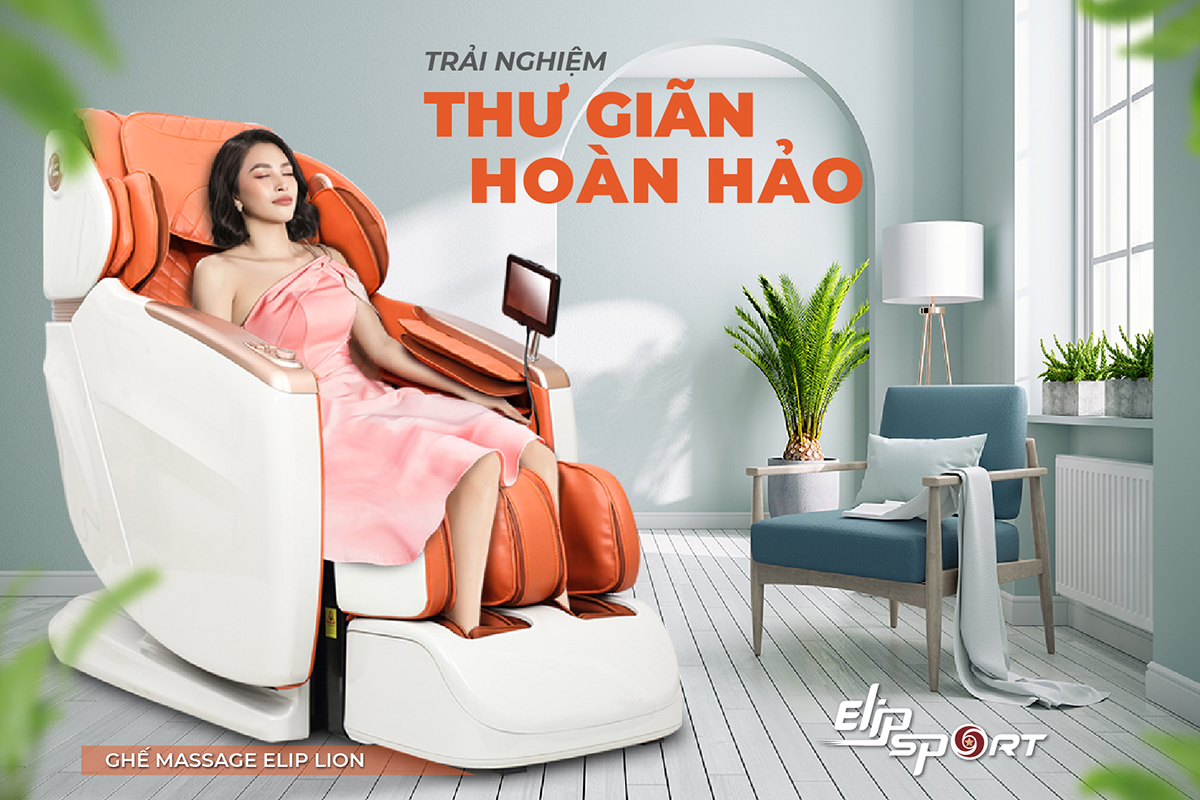 ghế massage con lăn di chuyển