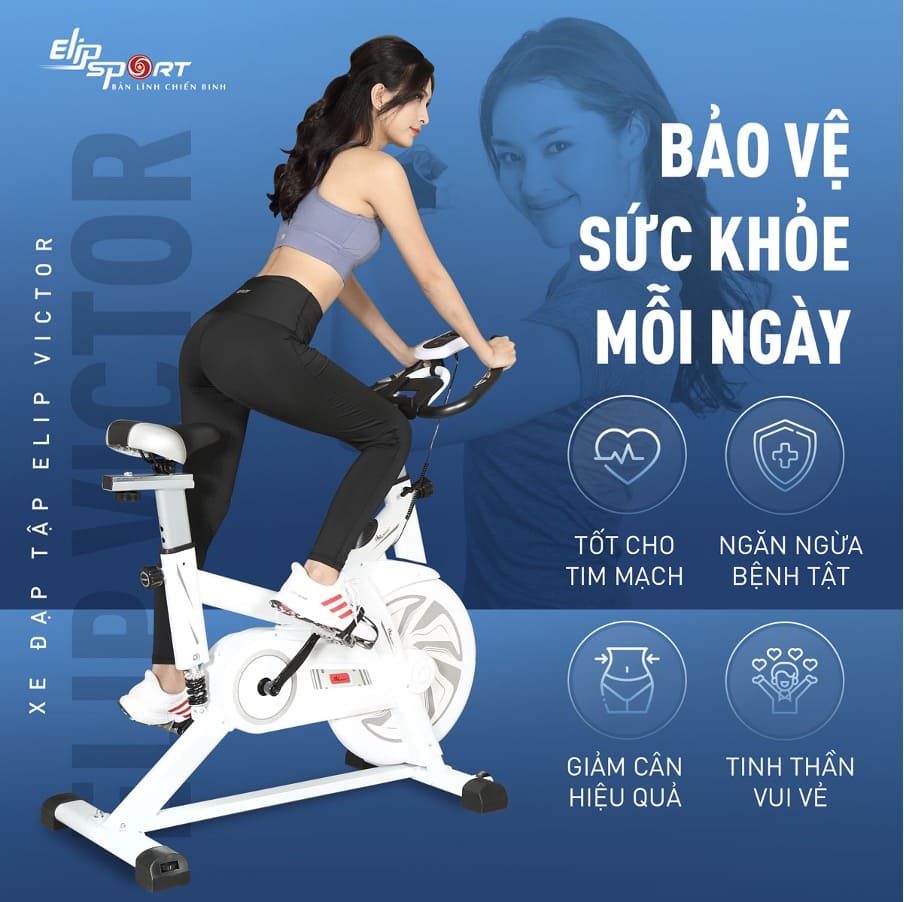 đạp xe tập thể dục tại nhà